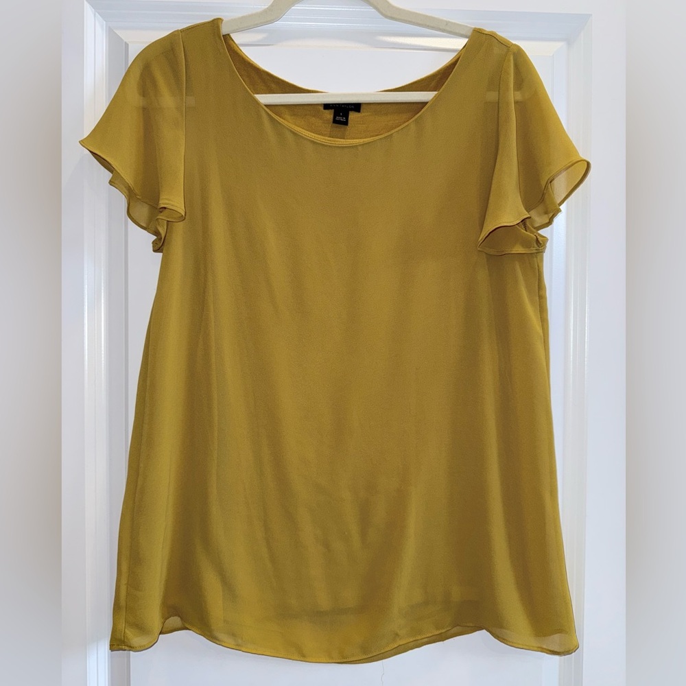 Ann Taylor Yellow Women's Blouse